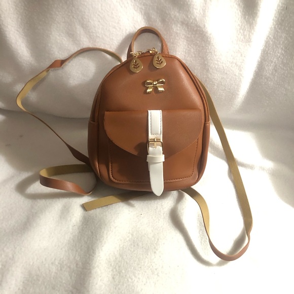 Brown mini backpack - Picture 2 of 5